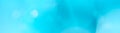 Panoramic simple light cerulean blue bokeh background Royalty Free Stock Photo