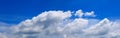 Panoramic sky and cloud summer time beautiful background Royalty Free Stock Photo