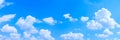 Panoramic sky and cloud summertime beautiful background Royalty Free Stock Photo