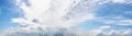 Panoramic sky clouds background Royalty Free Stock Photo