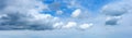 Panoramic sky with clouds Royalty Free Stock Photo