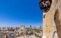Panoramic skyline view of Jerusalem and arab and jewish neighborhood near historic center Royalty Free Stock Photo
