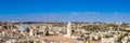 Panoramic skyline view of Jerusalem and arab and jewish neighborhood near historic center Royalty Free Stock Photo