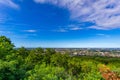 Panoramic skyline view from Mount Royal hill at the Montreal city Canada Royalty Free Stock Photo