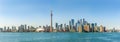 Panoramic skyline view at the Toronto city in Canada Royalty Free Stock Photo