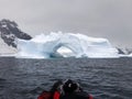 Iceberg and mountains in Antarctica Royalty Free Stock Photo