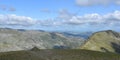 Looking over Grisedale valley from Fairfield, Lake District Royalty Free Stock Photo