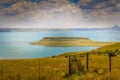 Panoramic Sterkfontein Dam and nature reserve in Drakensberg area