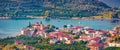 Panoramic summer view of Palaia Epidavros town.