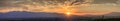 Panoramic sunrise over Tucson Mountains Arizona