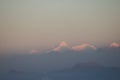 Panoramic sunrise View Himalaya Snow Covered mountain Royalty Free Stock Photo