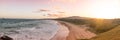 Panoramic Sunset at Moonee Beach Royalty Free Stock Photo