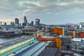 Panoramic Sunset skyline of city of London, England