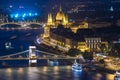 Panoramic sunset view of Budapest Royalty Free Stock Photo