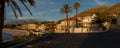 Panoramic sunset view of Gordons Bay Royalty Free Stock Photo