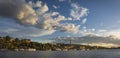 Panoramic sunset view of the Hogalid neighborhood in Stockholm.