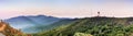 Panoramic sunset views in Santa Cruz mountains