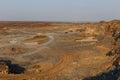 Panoramic survey of a quarry for the extraction of natural stone in Russia
