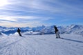 Panoramic swiss alps mountain view of StÃÂ¤zerhorn at Lenzerheide