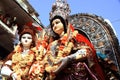 Panoramic tableau of indian hindu god shiva and parvati. mahashivratri, hindu festival