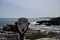 Panoramic telescope on Maine coast