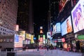 Panoramic Time Square vista at night, New York