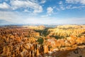 Panoramic top view on Bryce Canyon National Park Royalty Free Stock Photo