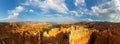 Panoramic top view on Bryce Canyon National Park Royalty Free Stock Photo