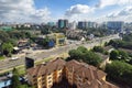 Panoramic top view on central business district of Nairobi.