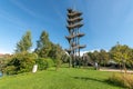 Panoramic tower Weisstannenturm, riverfront observation tower with wiews.