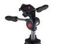 Panoramic tripod head, isolated on a white background, close-up, camera stabilization, shooting panoramas