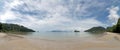 Panoramic tropical beach