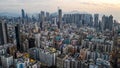 Panoramic urban skyline with skyscrapers, hong kong Jan 7 2024