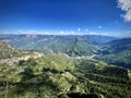 Panoramic Urique Canyon View, Sierra Tarahumara Royalty Free Stock Photo