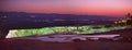 Panoramic vew of night Pamukkale, Denizli Turkey Royalty Free Stock Photo