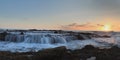 Panoramic of Victoria beach rocks with water flowing Royalty Free Stock Photo