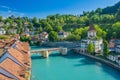 Bridge and old town of Bern, Switzerland Royalty Free Stock Photo