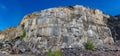 Slate mine wall