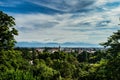 Panoramic view from above with a dome and roofs of the city of Udine, Italy Royalty Free Stock Photo