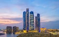 Panoramic view of Abu Dhabi cityscape Royalty Free Stock Photo