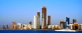Panoramic view of Abu Dhabi's skyline Royalty Free Stock Photo