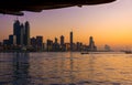 Panoramic view of Abu Dhabi city Royalty Free Stock Photo