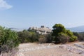 Panoramic view of the Acropolis from Philopappou Hill, Athens, Greece