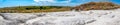 Panoramic view across the Ashfall Fossil Beds State Historical Park in Antelope County, Nebraska Royalty Free Stock Photo