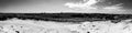 Panoramic view across the Ashfall Fossil Beds State Historical Park in Antelope County, Nebraska Royalty Free Stock Photo