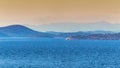 Panoramic view of Adriatic coast near Primosten town, a popular Royalty Free Stock Photo