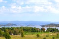 Panoramic view Aegean sea landscape, Sithonia, Chalkidiki Royalty Free Stock Photo