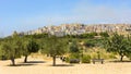 Panoramic view of Agrigento city on Sicily Royalty Free Stock Photo