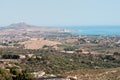 Panoramic view of Agrigento, Sicily, Italy. Sea on background Royalty Free Stock Photo