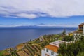 The panoramic view from Agulo town Royalty Free Stock Photo